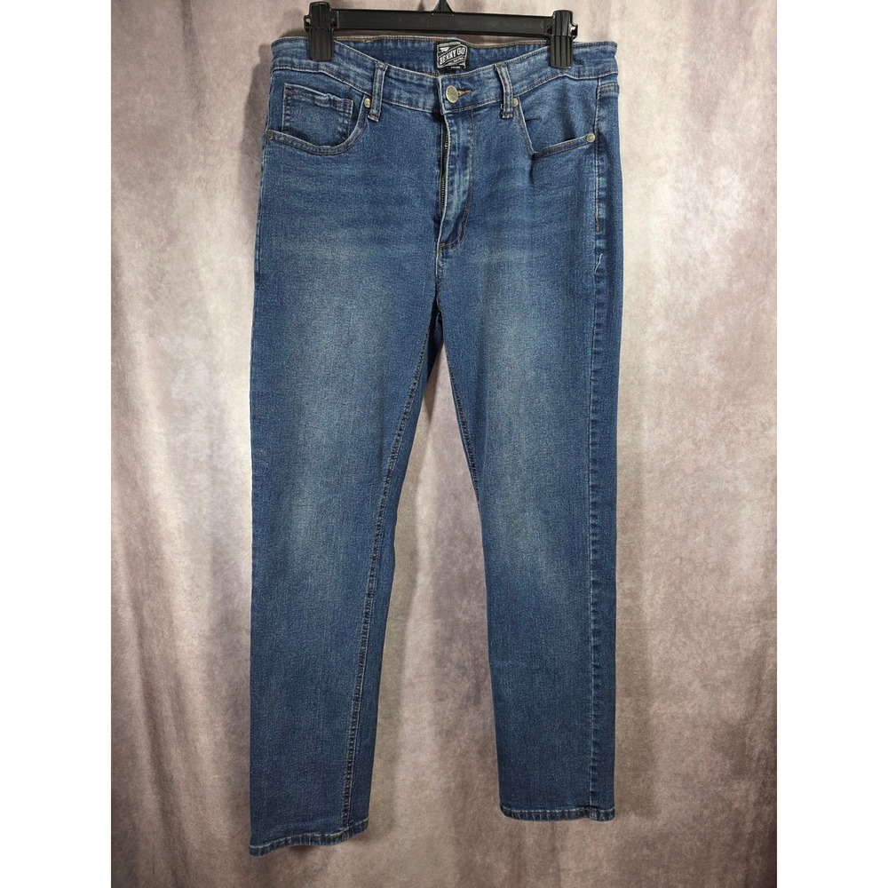 Benny Gold BG Classics Straight Fit Jeans Medium Wash Blue Denim 34x32 Mens